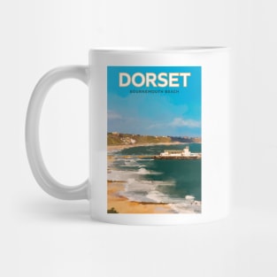 Dorset Bournemouth Beach Mug